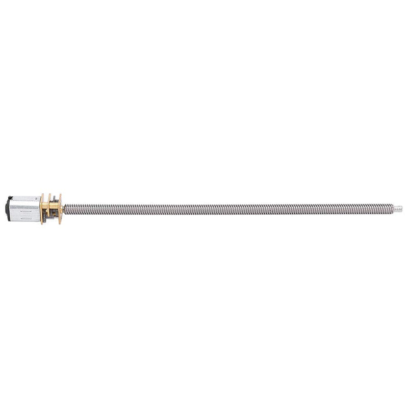DC Gear Motor, T5 x 160mm N20 GearBox Thread Reduction Motor with Long Output Shaft and Large Gear Torque for Electronic Locks(DC12V 400RPM) DC12V 400RPM