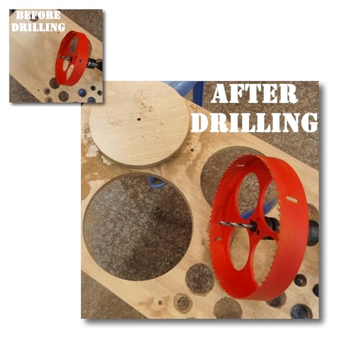 10 inch Hole Saw for Wood, Metal, Plastic & Drywall, with Arbor 10 in