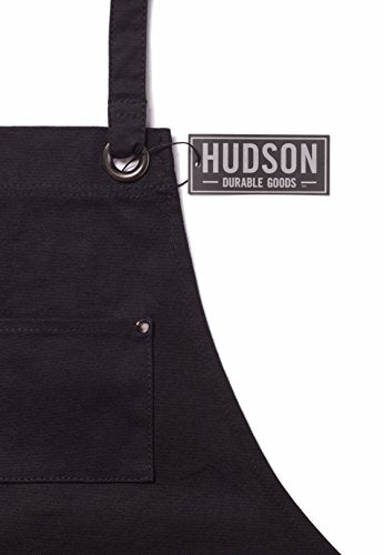 Hudson Durable Goods Deluxe Waxed Canvas Apron and Firewood Carrier Bag Bundle