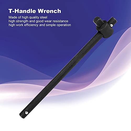 3/4 Inch Drive Sliding T-Handle Socket Wrench, 18.9 Inch Heavy Duty Steel Bar 3/4"