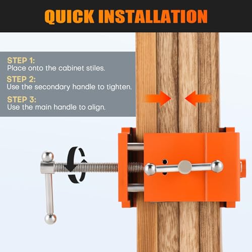 Cabinet Installation Clamps Orange 2 Pack