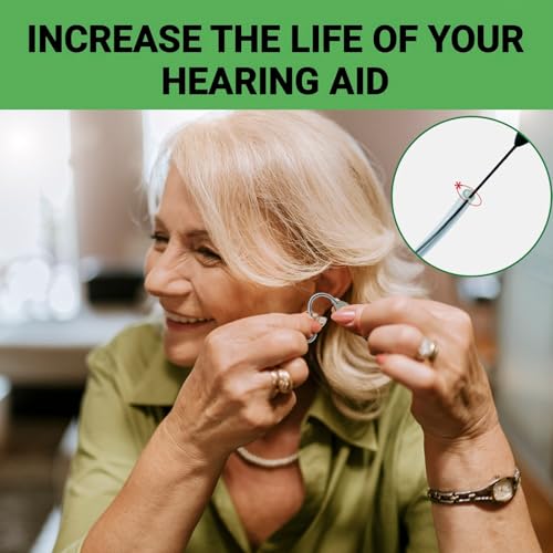 10 Piece Hearing Aid Cleaning Kit – Reusable Ear Wand, Hearing Aid Brushes, Easy to Use, Durable and Convenient for Maintenance