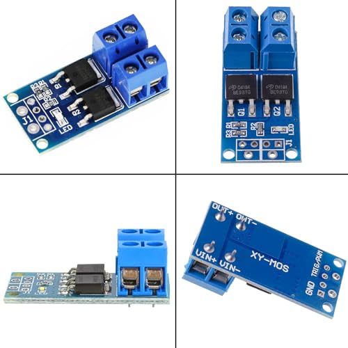 DC 5V-36V 400W FET Trigger Switch Drive Module Board Pack of 20 | Dual MOSFET Driver Module Dual High-Performance Switching Driver Module PWM Controller Switchboard Driver Module for Arduino