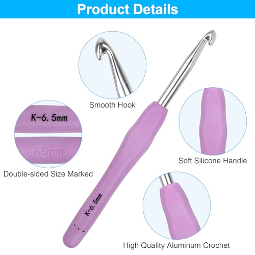 Garden Tools Set, 3 Pack Heavy Duty Gardening Tools Set Include Garden Shovel, Transplant Trowel and Hand Rake + Large Crochet Hooks 5 Sizes Crochet Hook Set, 29 Pack Yarn Needle Kits for Beginners