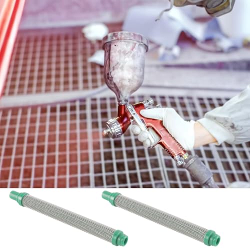 Pack of 5 30 Mesh Airless Sprayer Green Filter Insert 304 Stainless Steel Elements Replacement for Paint Coating Tools