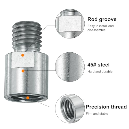 QUARKZMAN 5/8"-11 Female to M14"-11 Male Adapter for Diamond Core Drill | Polisher Adapter Connection Rotary Tool Attachment Thread Adapter Conversion Tool, Polishing Wheel