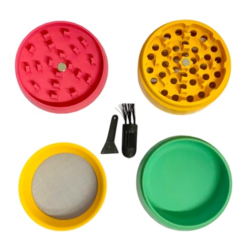 Chongz 62mm Soft Touch Lively Rasta 3 1/2pt Grinder