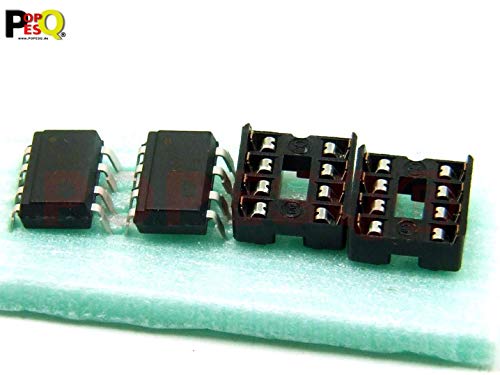 POPESQ® #A2709 6N137 Ultra Fast Optocoupler with Socket Pack of 2
