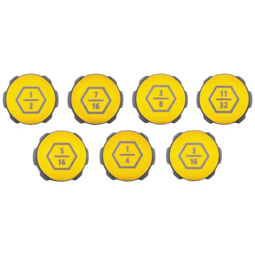 VACO VAC7070 7-Piece SAE Nut Driver Set, Laser Etched Sizes, Magnetic Tip, Hollow Shaft and Comfort Grip for Precise Hex Nut Driving
