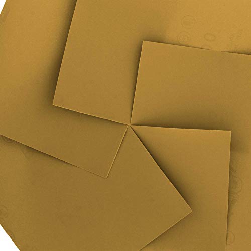 Dura-Gold Premium 1/4 Sheet Gold Sandpaper Sheets, 800 Grit (Box of 400)