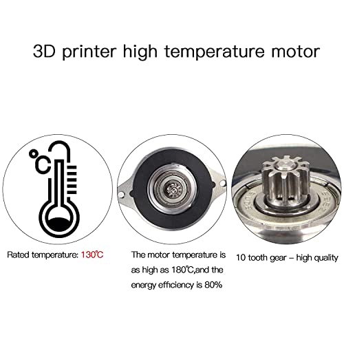Moons Nema14 36mm Pancake Motor with 8 Tooth Gear, 17MM Enhanced Stepper Motor Compatible with Orbitor/Sherpa Extruder, Ender 3 Pro V2/Vorn 2.4 / BLV / CR10 3D Printer Direct Drive Upgrade