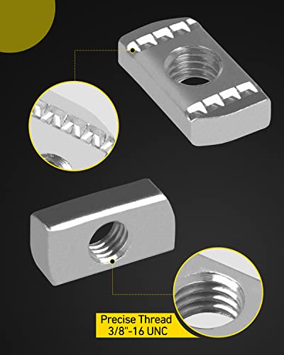 Strut Channel Nuts 3/8"-16 No Spring (120 Pcs) 120