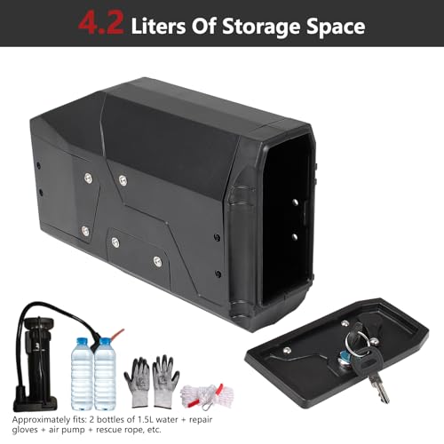 Motorcycle Tool Box Compatible with BMW R1250GS/ADV R1200GS/ADV 2003-2023 black