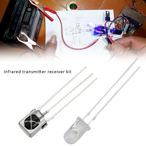 EMSea VS1838B Transmitter Receiver Kit 5 mm Infrared Emitter for Electronic Devices Phototransistor Communication Equipment 20 Pairs