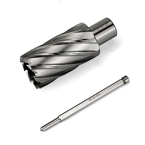 Annular Cutter JESTUOUS 3/4 Inch Weldon Shank 1-5/16 Cut Dia 2 Cut Depth