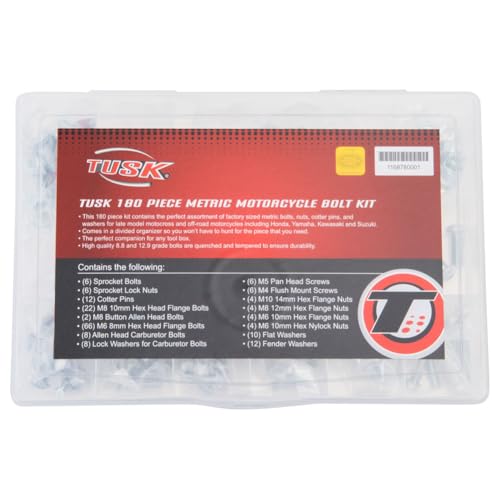 Tusk 180 Piece Metric Motorcycle Bolt Kit
