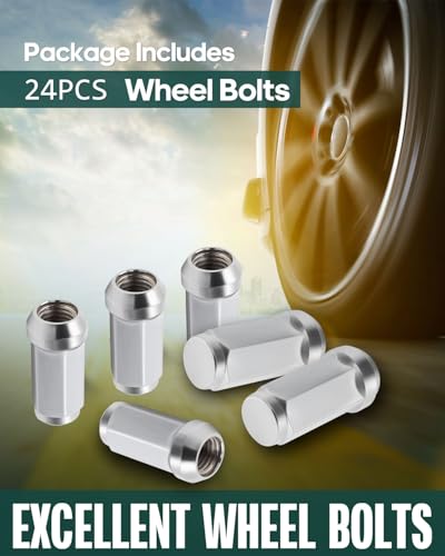 SCITOO M14x1.5 Lug Nuts 1.9 inch Length for GMC,for Lincoln Wheel Lug Bolts