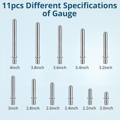 Dial Bore Gauge, 2-6in,0.001in Accuracy,11 Measuring Heads,6in Deep Reach