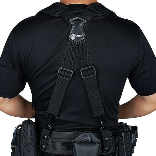 KUNN Tactical Duty Belt Suspenders & Shoulder Strap Tool Pouch