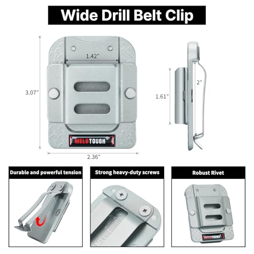 MELOTOUGH Tape Measure Holder, Drill Holder for Tool Belt