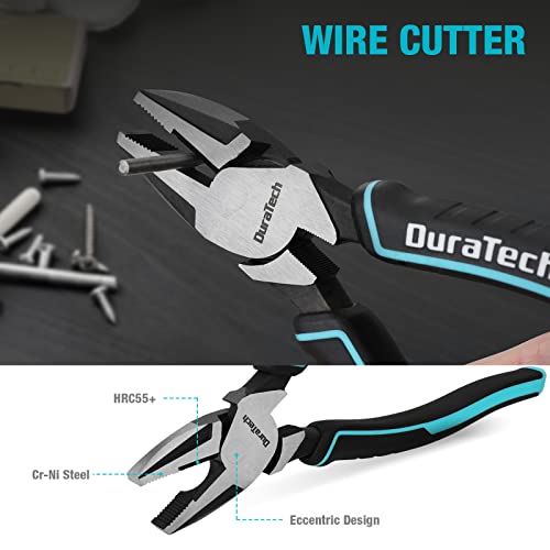 DURATECH 5-Piece Pliers Set, Cr-Ni Pliers Tool with Storage Rolling Pouch