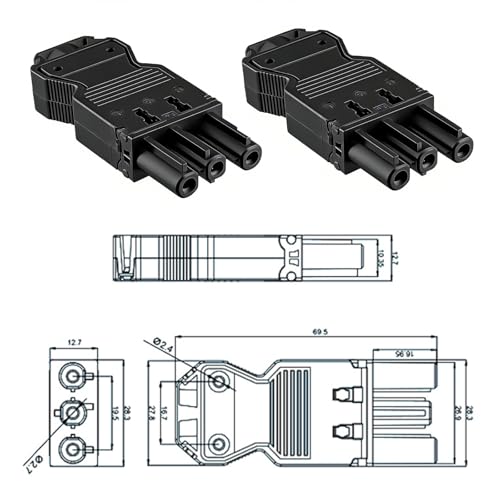 Powice For GST18 Power Distribution System Output Distribution 2 Pack Compatible with GST18 Through Connectors Suitable for LED Lighting, Strip Lights and Multi-Channel Power Distribution a