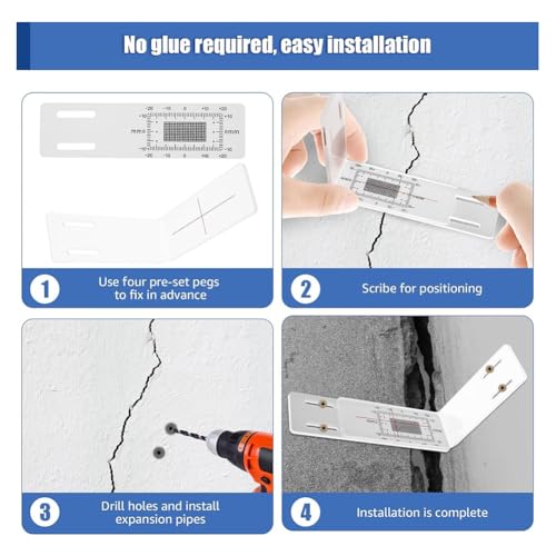 Crack Monitoring Protocol Concrete Crack Monitor, Corner Crack Monitor for Standard and Corner