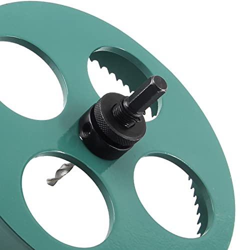 8-7/8 Inch / 225mm Bi-Metal Hole Saw with Arbor for Wood Drywall Hole Saw with Heavy Duty Arbor 8-7/8" / 225mm