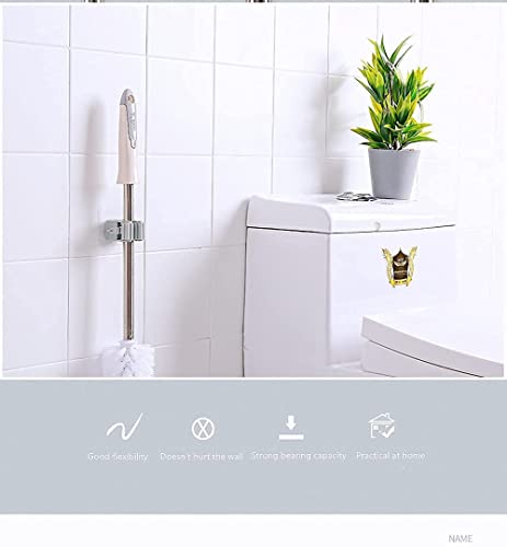 Pack of 4 Broom Holder Wall Self-Adhesive Broom Holder Self-Adhesive Mop Holder No Drilling Wall Mount Broom Holder Broom Holder Wall Mounted Grey Mop Holder Mop Holder for Kitchens, Bathrooms