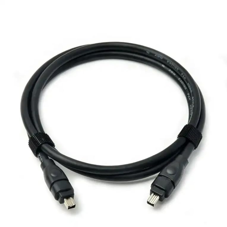Herfair Firewire Cable IEEE 1394 4Pin to 4Pin Wire Firewire 400 Cable for DV Camera Camcorder (6ft, Firewire 400 4Pin to 4Pin) 4 Pin to 4 Pin