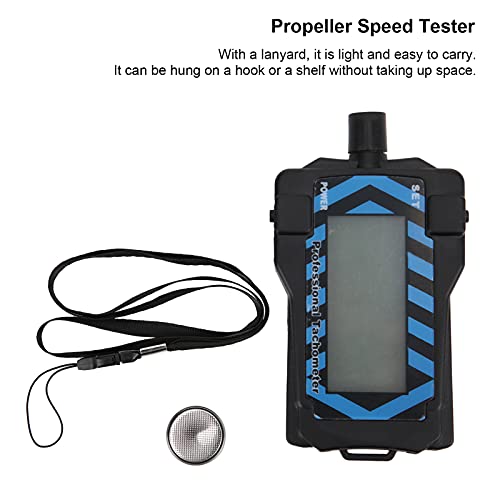 Handheld Tachometer Digital Propeller Speed Tester with Lanyard LED Display RC Drone Plastic + Electronic Components