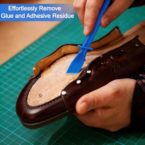 Glue Spreader Tool Set 15 Pcs, Plastic Glue Applicator Sticks for Woodworking, DIY Crafts, Epoxy Resin – Flatback Adhesive Spreaders, Durable & Easy-Clean, 5 Colors