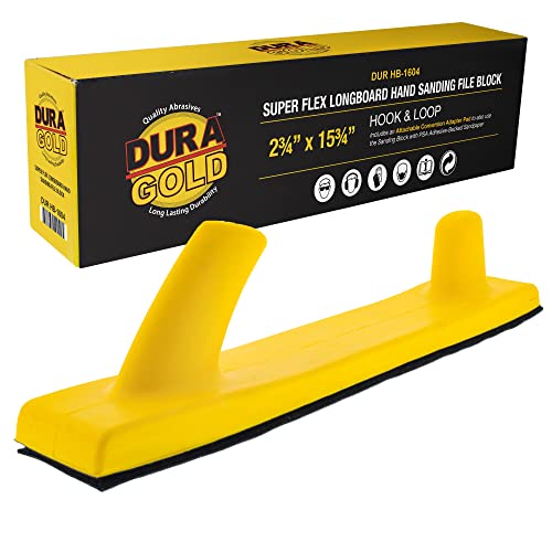 Dura-Gold Premium 180 Grit Gold PSA Longboard Sandpaper 20 Yard Long Continuous Roll, 2-3/4" Wide & 180 Grit PSA Longboard Sandpaper 20 Yard Roll, 2-3/4" Wide