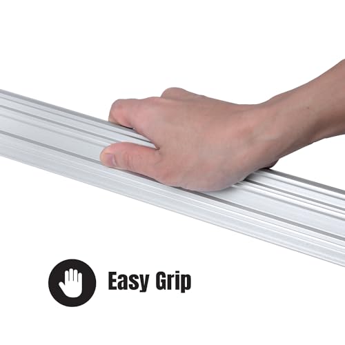 DuBois 38 Inch Machinist Aluminum Straight Edges, With .003'' Tolerance for Checking Surface Warp, Marking/Scribing Lines - Used w/Feeler Gauges for Automotive Repairs, Cylinder Head Checks (51026)