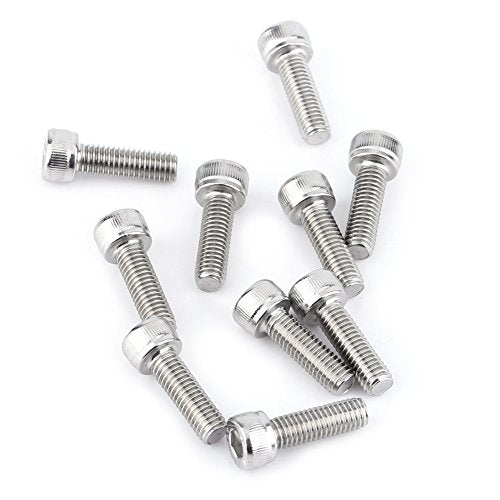 Hex Socket M5 Screws Bolts, 160pcs Stainless Steel Assortment, Industrial Construction Fasteners for Home Office Machinery Repair