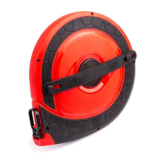 MIVOS Tape Measure 20 m – Robust Tape Measure – Folding Crank – Roll Meter – Fibreglass – Quick Tape Retraction – Rubberised, Non-Slip Inserts – ABS Plastic Housing 20m x 15mm