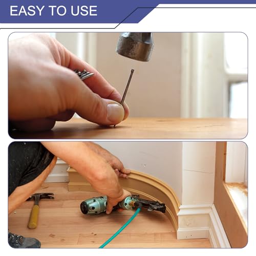 uxcell Finishing Nails 100pcs 100mm 4 Inch Hand-Drive Hardware Carbon Steel Nail Lost Head Nail