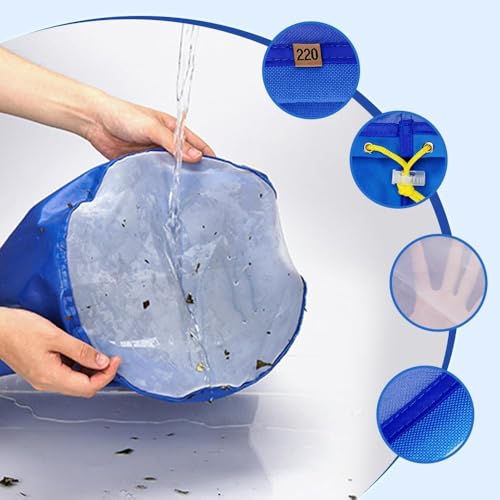 Bubble Bags 5 Gallon (Set of 5) Foam Bag Kit for Herb Extraction - Iceolator Bags Professional Ice Water Extraction Kit for Making Herbal Extracts