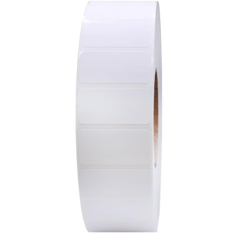 2 x 1 Thermal Transfer Perforated White Labels, 3″ Inch Core, 5500 Count - Label Paper for Thermal Printer Labels, Permanent Adhesive, Suitable for Various Industries