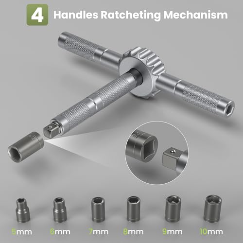 69 in 1 Magnetic Screwdriver Set with 4 Handles, Ratcheting Screwdriver Set, S2 Steel Bits, Precision & T-Handle, Multi Bit Tool Kit for Home, Auto, Repair, Furniture 69 in 1
