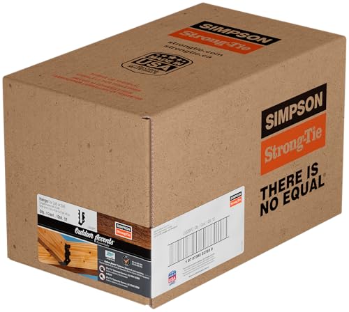 Simpson Strong-Tie LUS26PC Outdoor Accents LUSPC ZMAX, Black Powder-Coated Face-Mount Joist Hanger for 2x6 (Pack of 12)