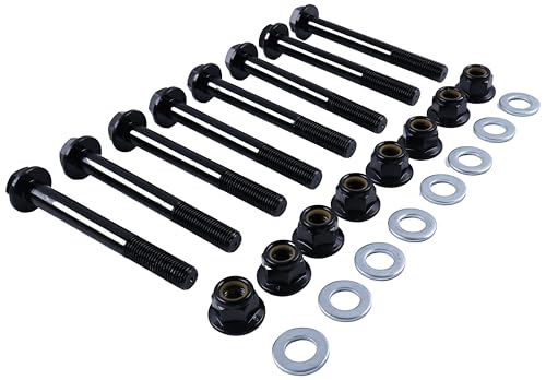 8 Kits Front A-Arm Bolt, Nut, Washer 7519043 7518560 7547333 Compatible with Polaris Ranger 400 500 570 800 900 1000