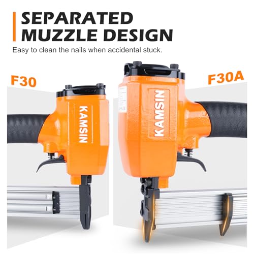 Combination of KAMSIN F30A 18 Gauge Pneumatic Brad Nailer Kit and 1/2"(12mm) 5000pcs Galvanized Brad Nails