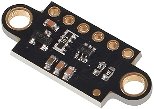 2PCS VL53L0X Time-of-Flight (ToF) Laser Ranging Sensor Breakout 940nm VL53L0X V2 Laser Distance Module I2C IIC (Black) Black