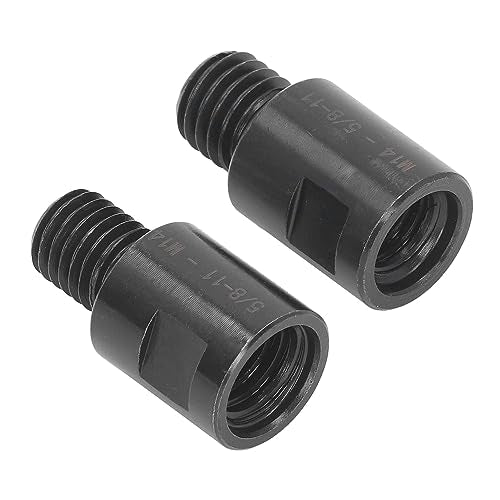 2pcs Angle Grinder Attachments M14 Female to 5/8" 11 Male, 5/8" 11 Female to M14 Male Angle Drill Adapter