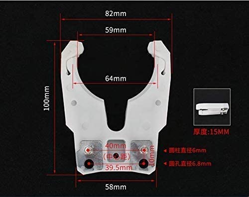 10PCS/Lot HSK 63F Tool Holder Clamp ABS Flame Proof Rubber Claw for CNC Machine 10