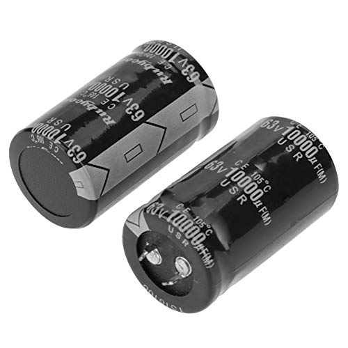 Audio Electrolytic Capacitor 10000uF 63V Audio Amplifier Electronic Component, Pack of 4