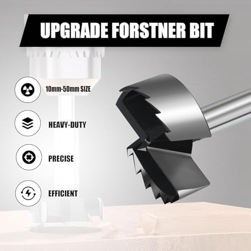 Boren 12pcs Forstner Bit Set High Speed Steel