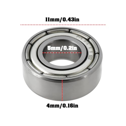 Create idea 20Pcs Ball Bearing 53008 5x11x4mm Compatible with Tam-iya 1150