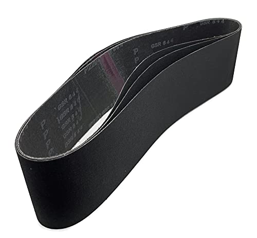 Silicon Carbide X-Weight Cloth 100 Grit Sanding Belts (3/Box), 6 in. x 48 in.